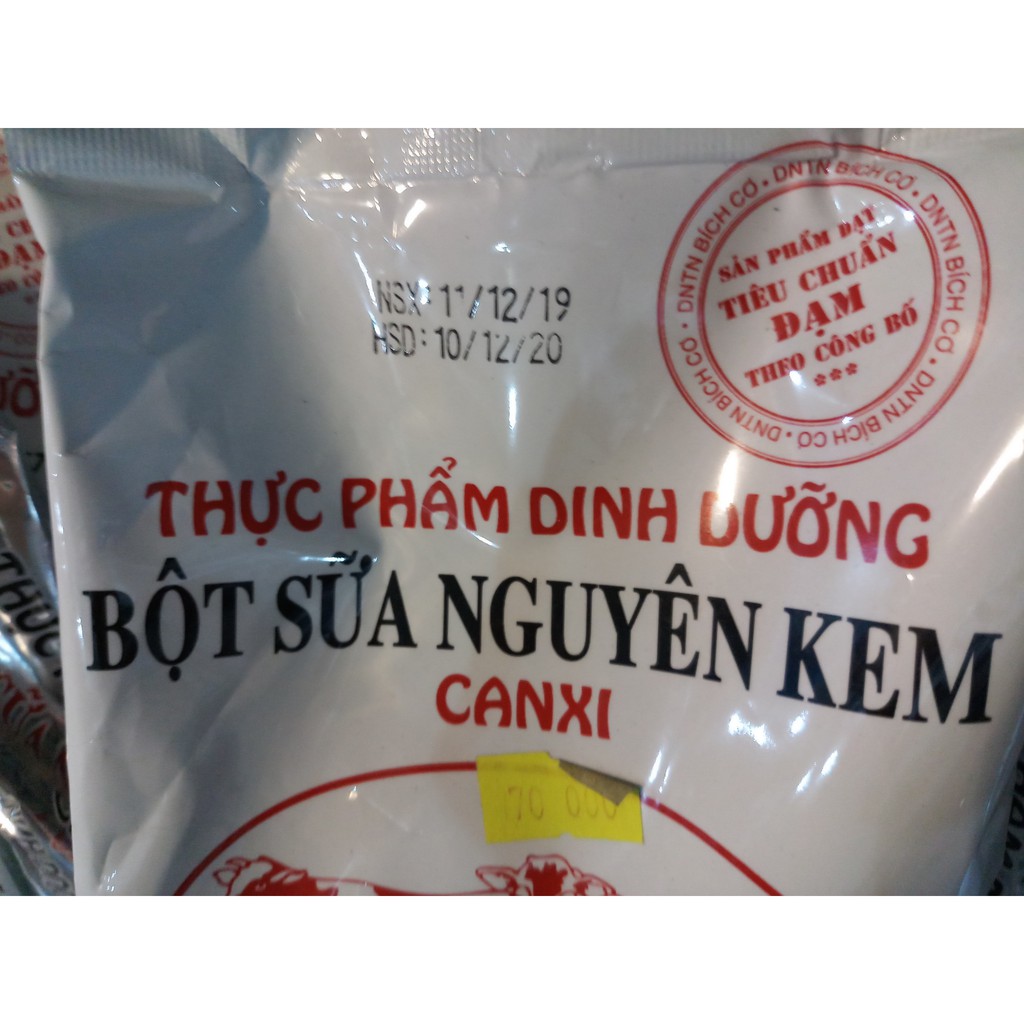 BỘT SỮA NGUYÊN KEM CANXI 500gram - sữa 2 con bò đỏ