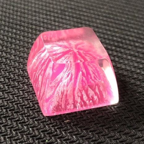 Nút bấm Keycap chất liệu resin xuyên led họa tiết núi lửa cho bàn phím cơ