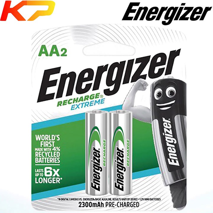 Bộ 2 pin sạc AA Energizer Recharge Extreme 2300mAh