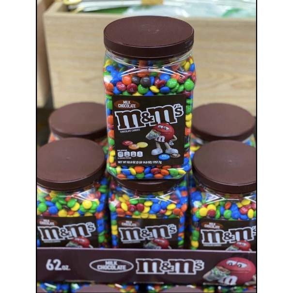 Kẹo Socola M&M không nhân nắp nâu 1,8kg