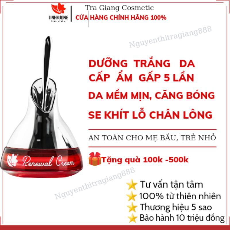 KEM ĐÊM PHA LÊ CAO CẤP (RENEWAL CREAM) - DƯỠNG ẨM TRẮNG DA, SE KHÍT LỖ CHÂN LÔNG, NGĂN NGỪA LÃO HOÁ