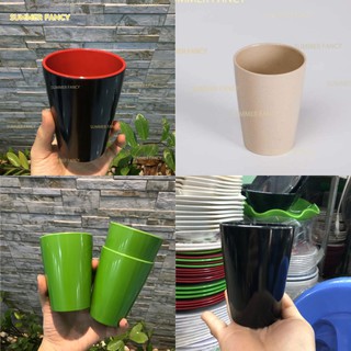 30 Ly nhựa  7.3 x 9.7cm ~ 260ml uống nước ca melamine phíp cốc uống trà đen xanh vàng - cup mug F-LY10