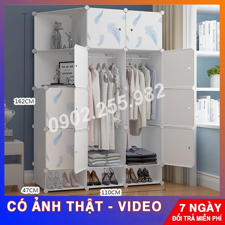 ❣️ [RẺ NHẤT SHOPEE] TỦ NHỰA LẮP GHÉP 12 Ô + 3 GIÀY  ĐỂ ĐỒ ĐA NĂNG THÔNG MINH sâu 47cm ❣️