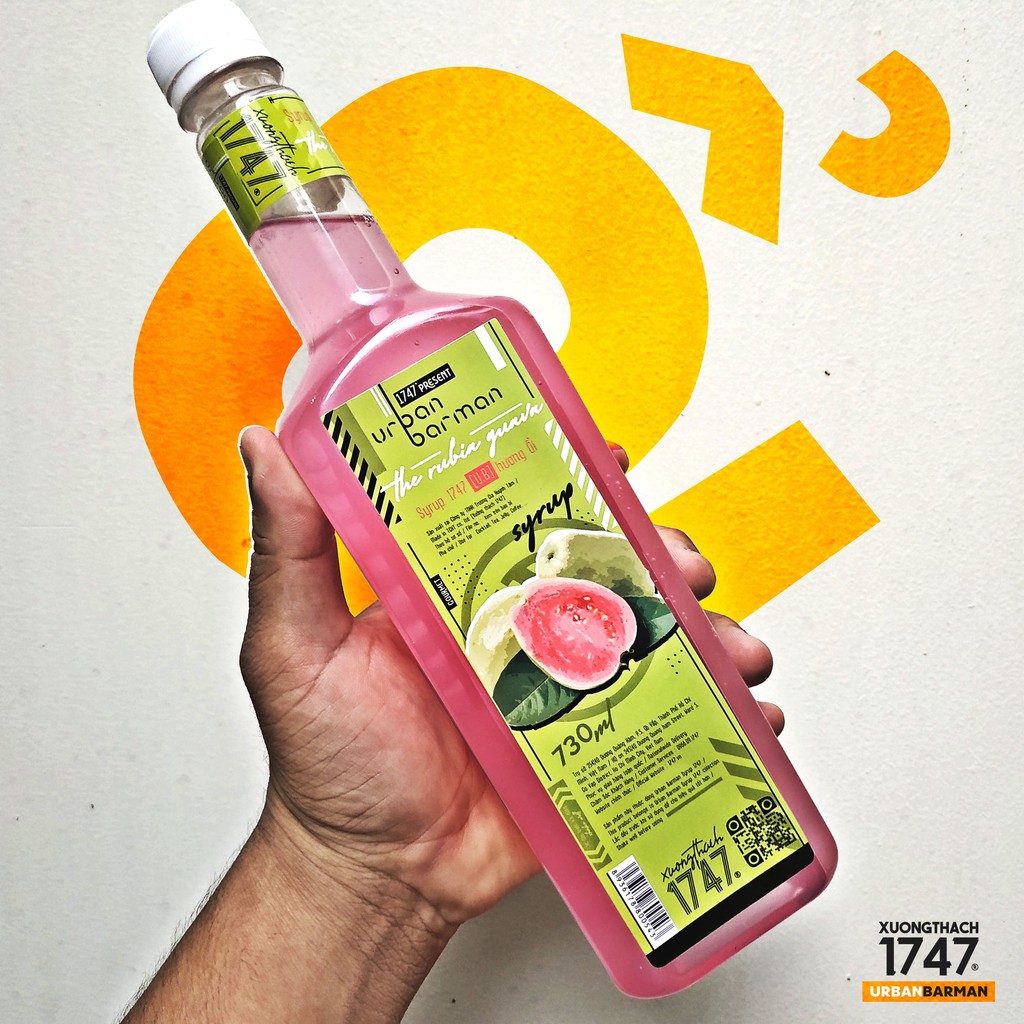 Urban Barman Syrup 1747 - Ổi - 730ml - Siro