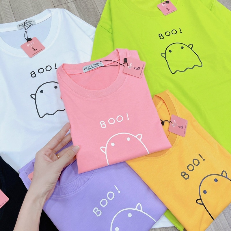 Áo Thun PHÔNG NAM NỮ UNISEX BOO MA GHOST BABY CUTE DỄ THƯƠNG - Hình chụp thật
