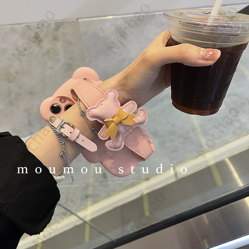 Phù Hợp Ốp Điện Thoại Silicon Chống Sốc Hình Gấu Màu Macaron Cho iPhone13 pro max 11 14Pro 13Promax12 11 14 xr