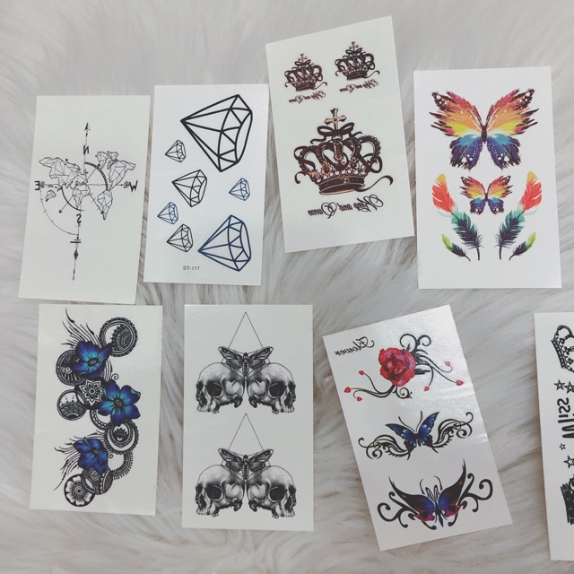 Set 16 tấm hình xăm dán giá 30k - tattoo