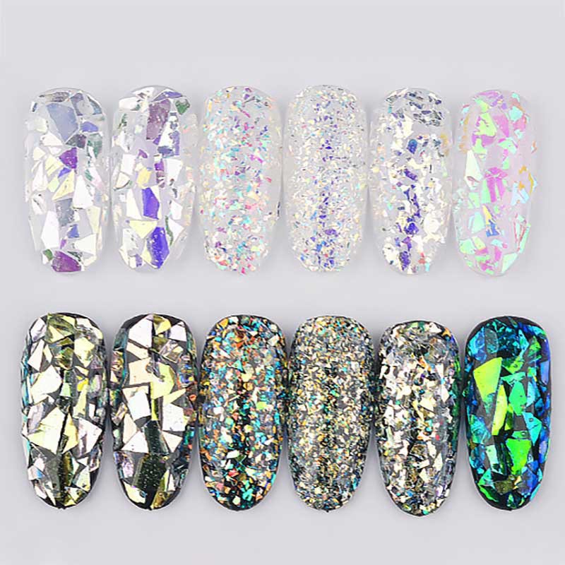 [Hàng mới về] Set 6 hộp kim sa lấp lánh 3D siêu mỏng trang trí móng tay nghệ thuật | BigBuy360 - bigbuy360.vn