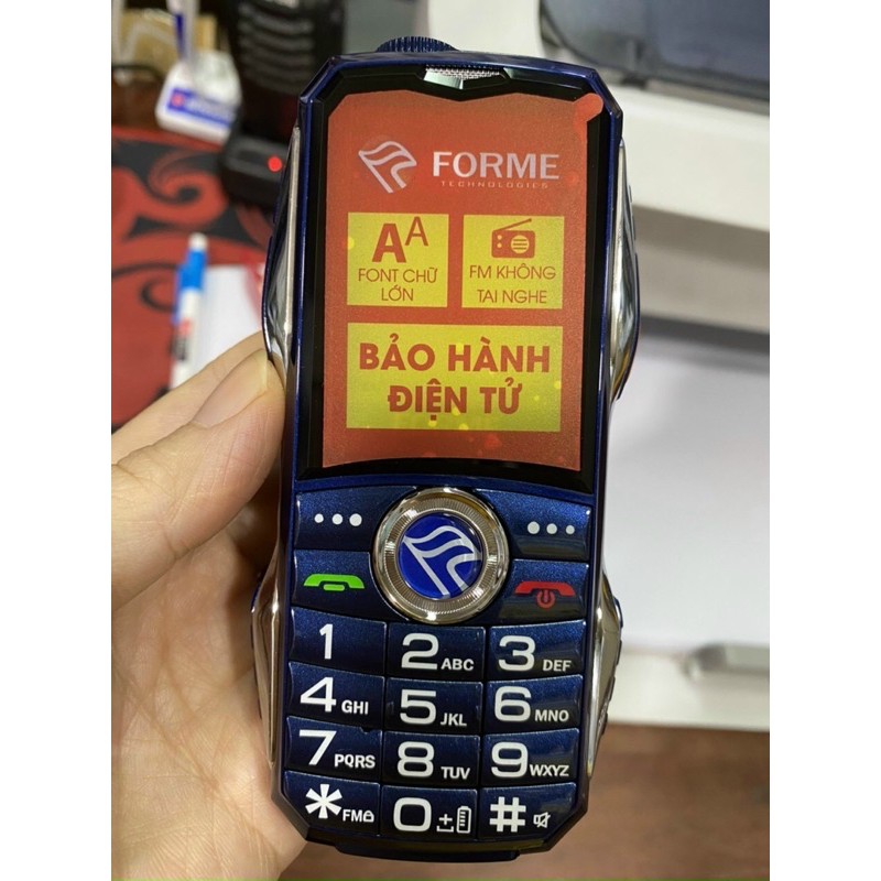 Điện thoại Forme MP01 2sim kiểu dáng siêu xe,đọc số cuộc gọi,khung viền Kim loại - Bảo hành 12 tháng chính hãng