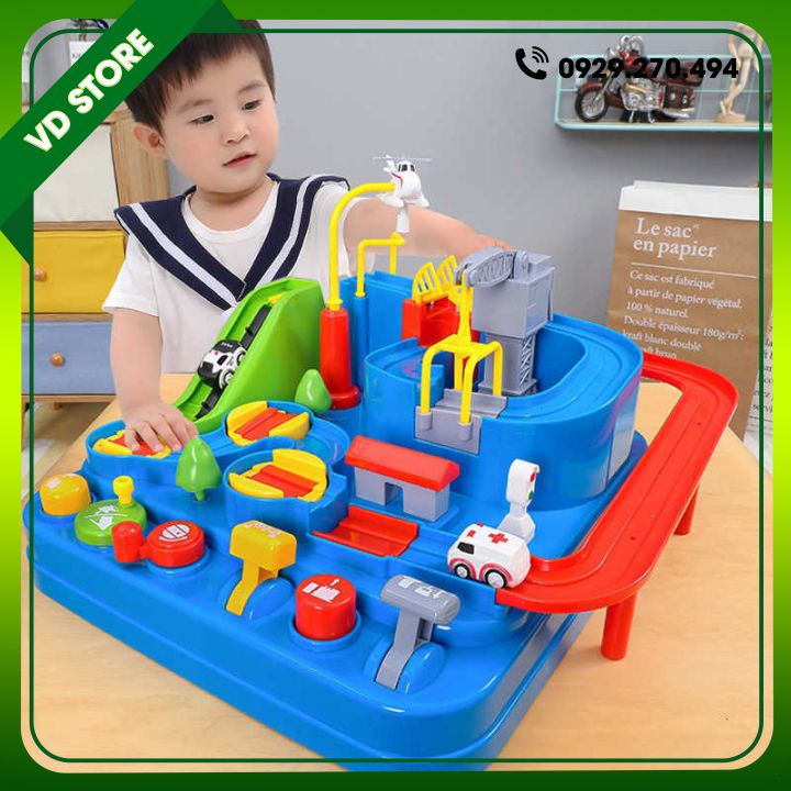 Đường Đua Cao Tốc, Đường Đua Ô Tô Phiêu Lưu Phát Triển Tư Duy Cho Bé, Đường Đua Đô Thị Điều Khiển Bằng Tay