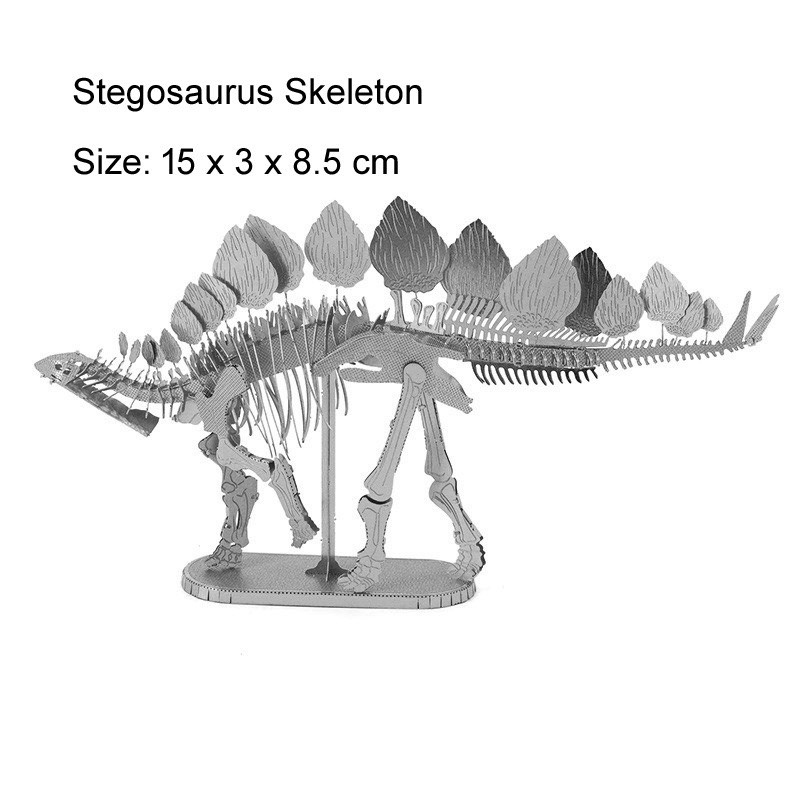 Mô hình 3D kim loại lắp ráp khủng long Stegosaurus Skeleton [ Chưa Lắp ]