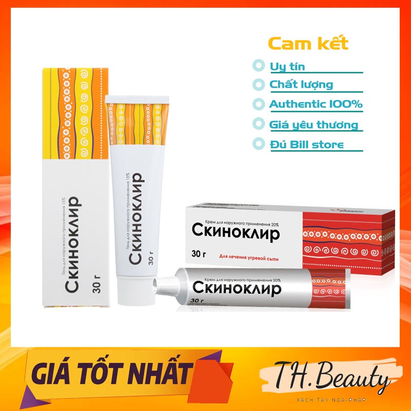  Gel và Cream Skinoren 30g Nga(15%,20% Aa) Azelaic Acid