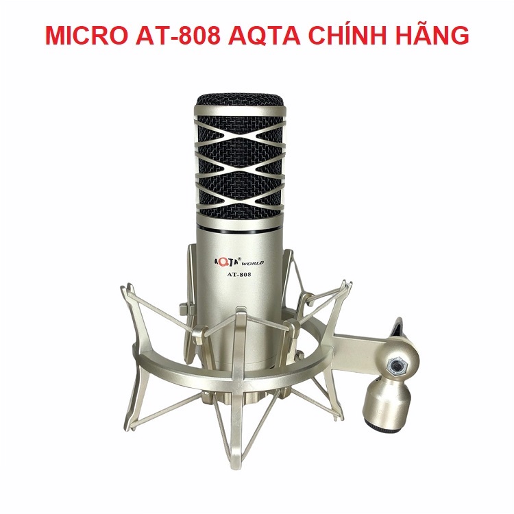 Bộ Micro AT-808 Chính Hãng AQTA, Tặng Tai Nghe AKG-S10 - Sound Card K10 Chính Hãng XOX - Bảo Hành 6 Tháng