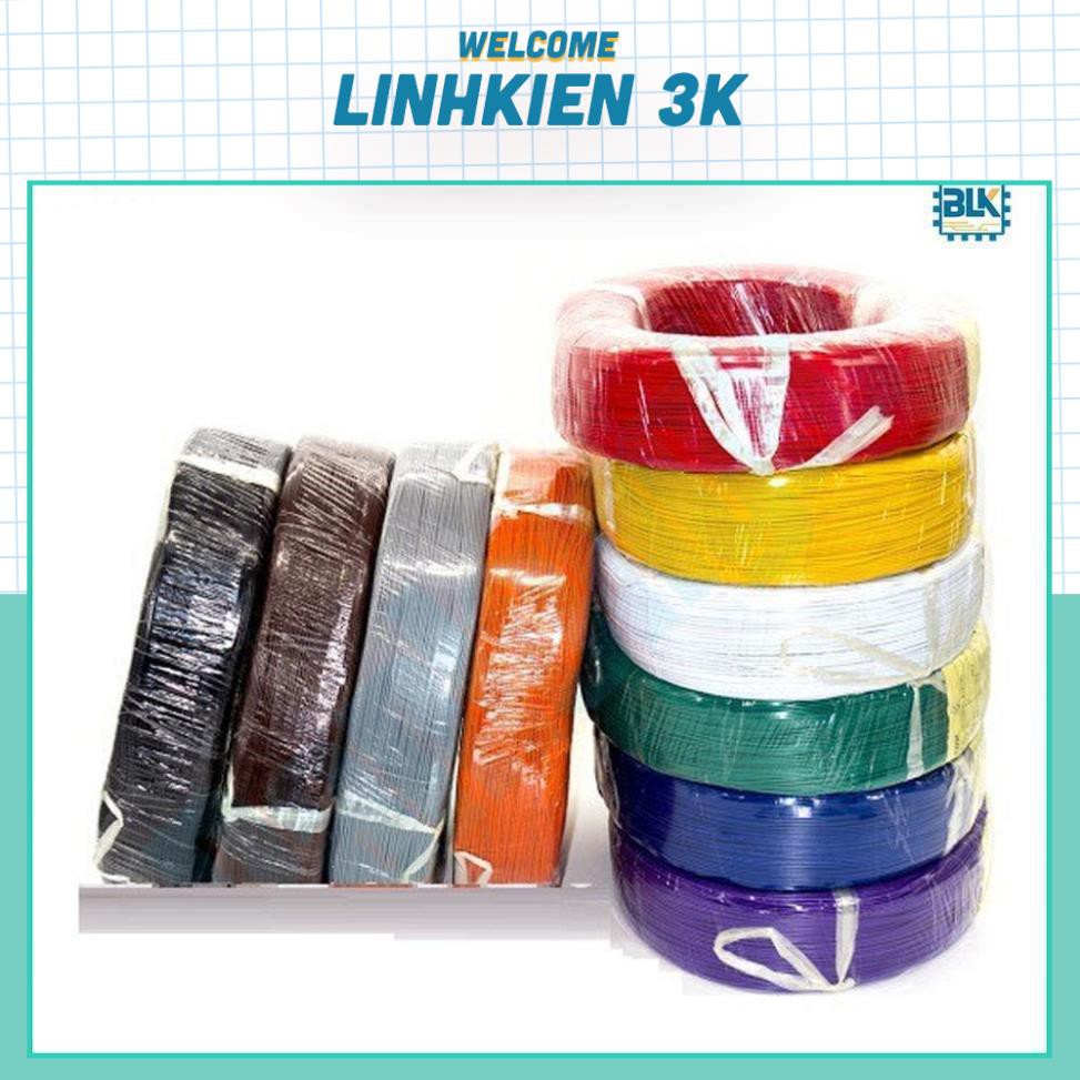 Dây Điện 0.3MM Đủ Màu