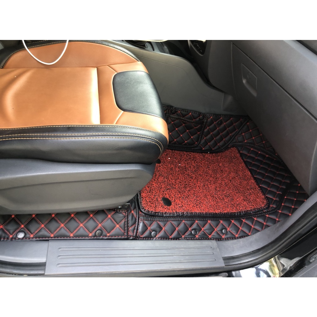 Thảm lót sàn ô tô 5d, 6d Nano 2 chỉ Ford Ranger 2013- 2023 kháng khuẩn, khử mùi, phủ kín sàn xe