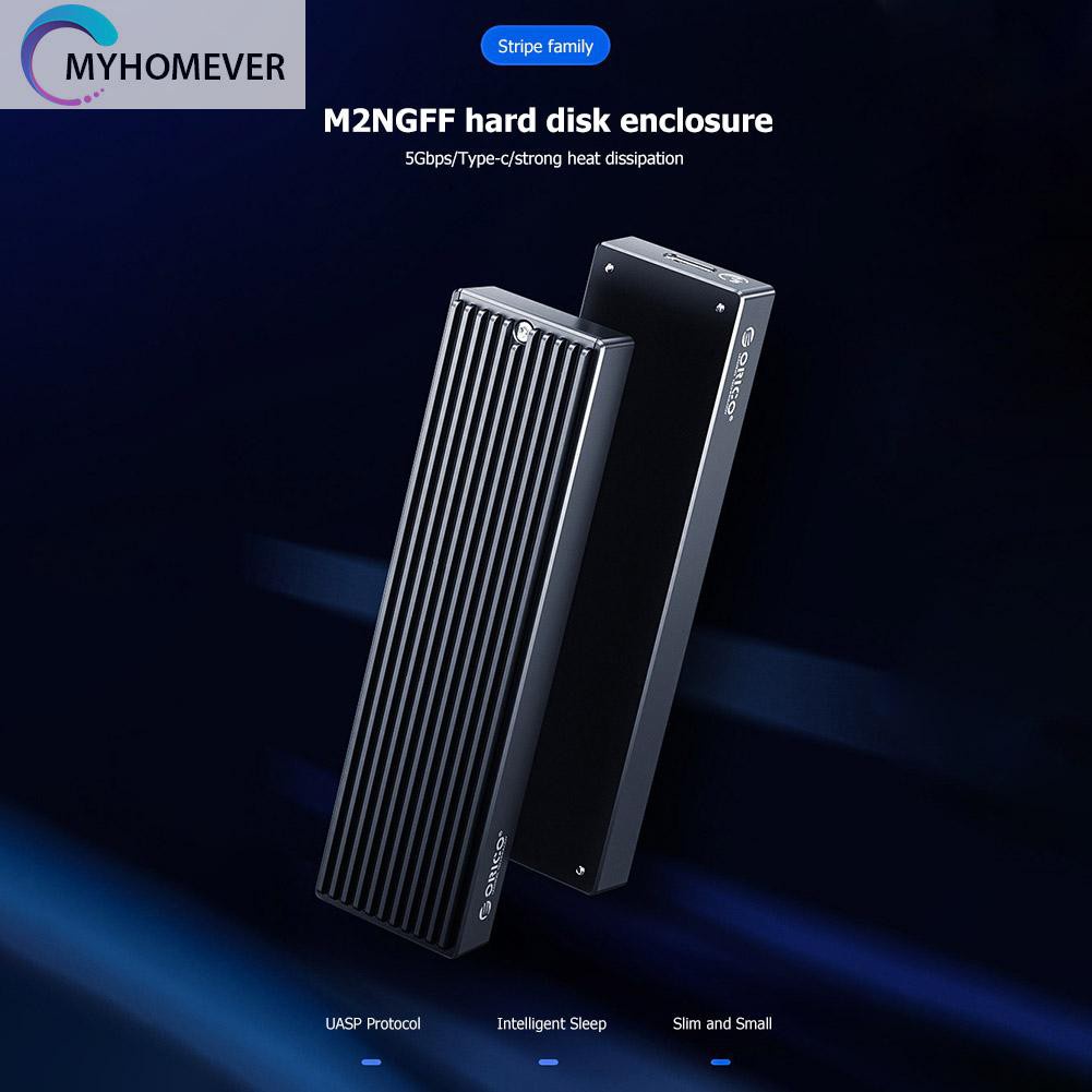 myhomever ORICO M2PF-C3 M.2 NGEF SSD Enclosure 5Gbps Type-C Mobile External Box Case