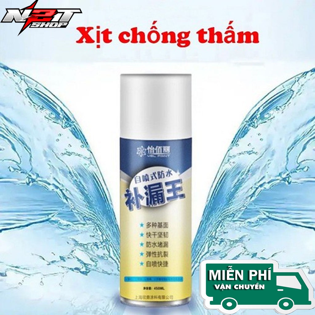 Bình xịt chống thấm, dột - Chai dung dịch xịt chống dột - chống thấm nước loại tốt 450ml