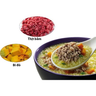 Cháo tươi thịt bằm bí đỏ SG food