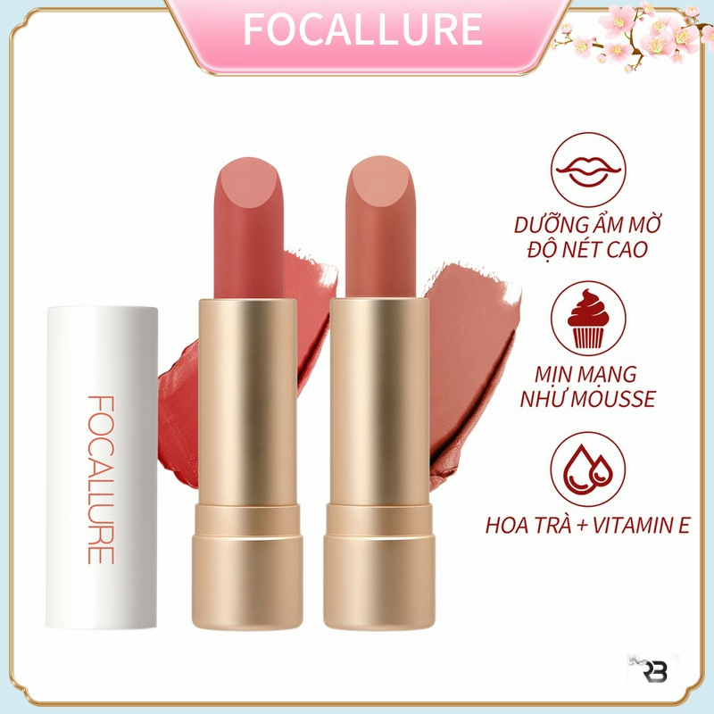 FA137 Son Thỏi FOCALLURE Màu Lì Tươi Tắn Lâu Trôi Cả Ngày 3.6g