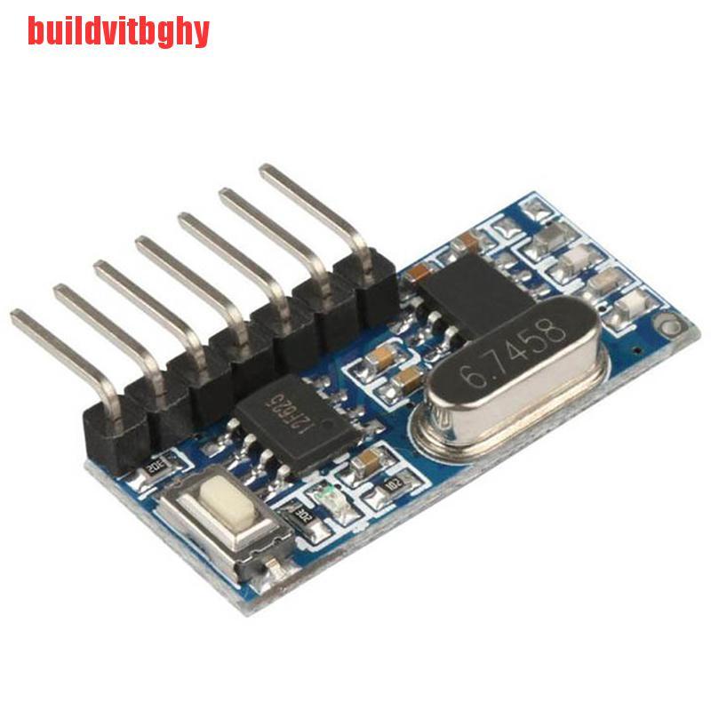 {buildvitbghy}433mhz Wireless RF Receiver 1527 Learning Code Decoder Module For Remote Control OSE