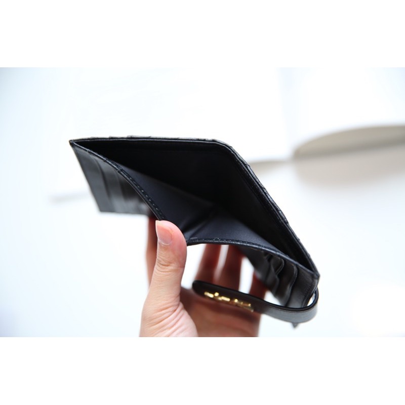 Ví cài thẻ da thật