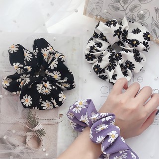 Dây cột tóc họa tiết hoa cúc dễ thương
