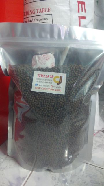 1kg Cám Stella S3/S5/S7 [VIÊN NỔI] thích hợp cho CÁ VÀNG, CHÉP, KOI