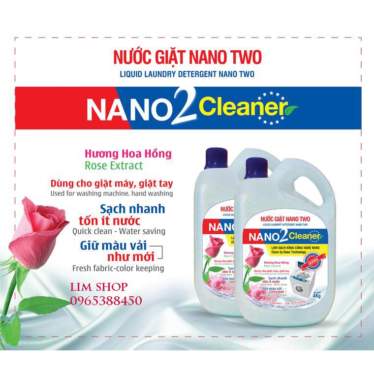 Nước giặt NANO Suzy Nhật Bản 4kg - thành phần hữu cơ