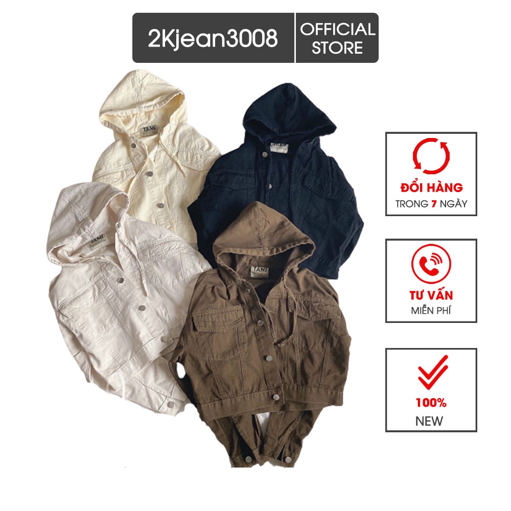 Áo khoác kaki nữ phối nón form tay rộng hàng VNXK Freesize thời trang bigsize 2KJean