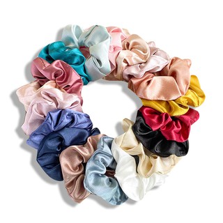 Cột tóc scrunchies lụa satin cao cấp Hana