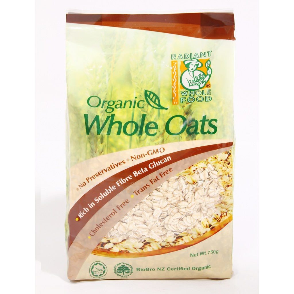 Yến Mạch Whole Oats Hữu Cơ Radiant Code (750g)