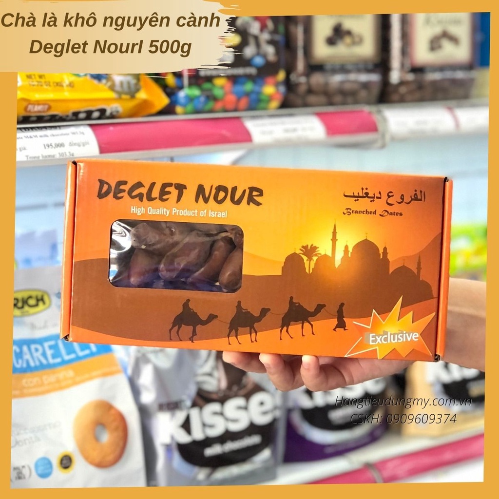 Chà là khô nguyên cành Deglet NourI 500g