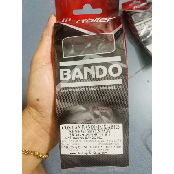 Bi nồi Bando  PCX/Spacy 125/SH VN 125/ Ab 125 / Lead 125/ SH mode zin