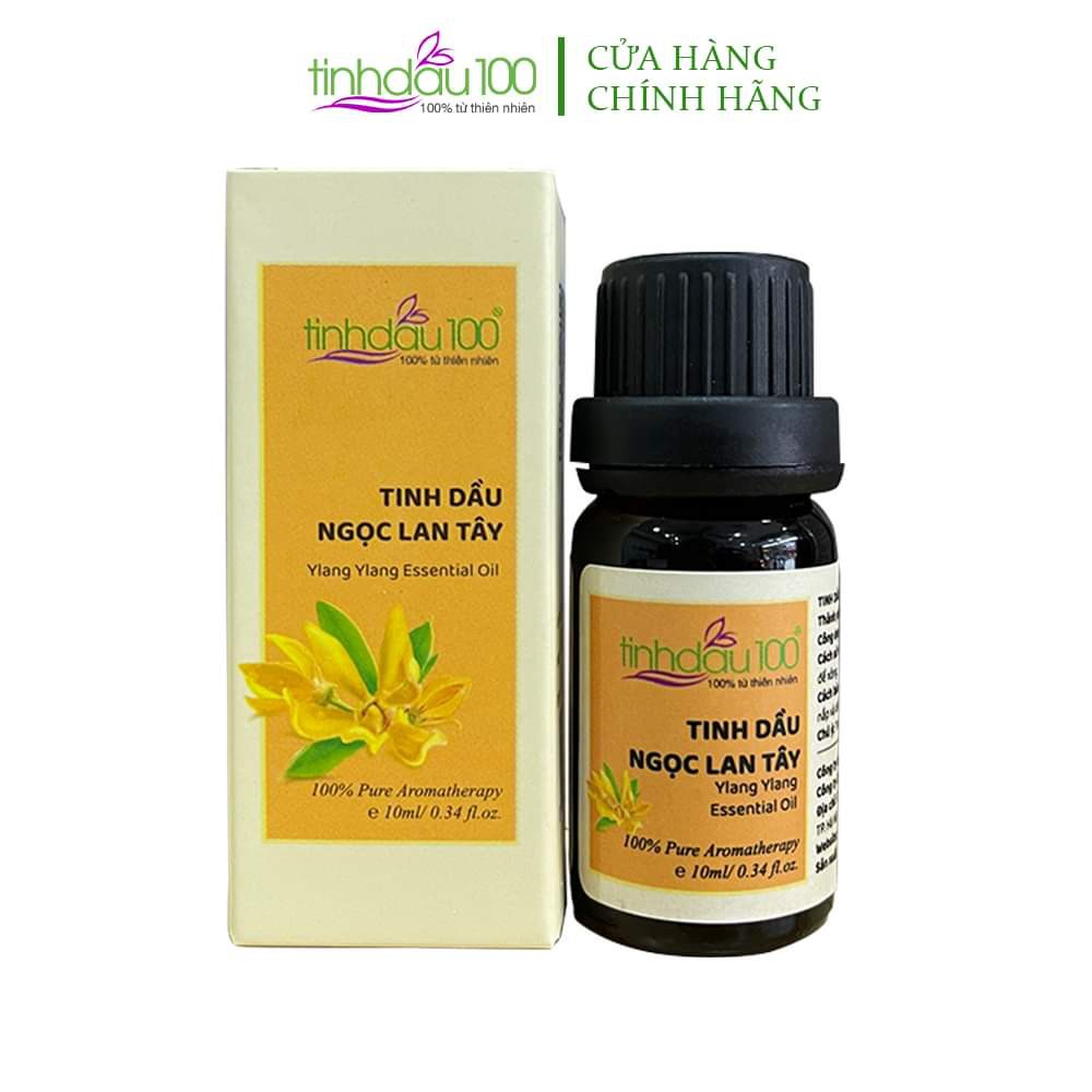 Tinh dầu ngọc lan tây Ylang ylang Tinh Dầu 100 xông thơm phòng, massage, xông mặt dưỡng da lọ 10ml