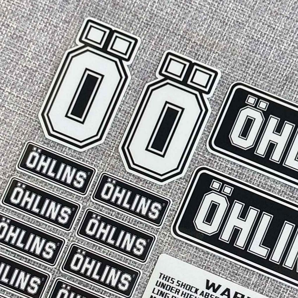 Miếng dán phản quang trang trí xe mô tô No.L093 Ohlins