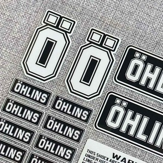 Miếng dán phản quang trang trí xe mô tô No.L093 Ohlins