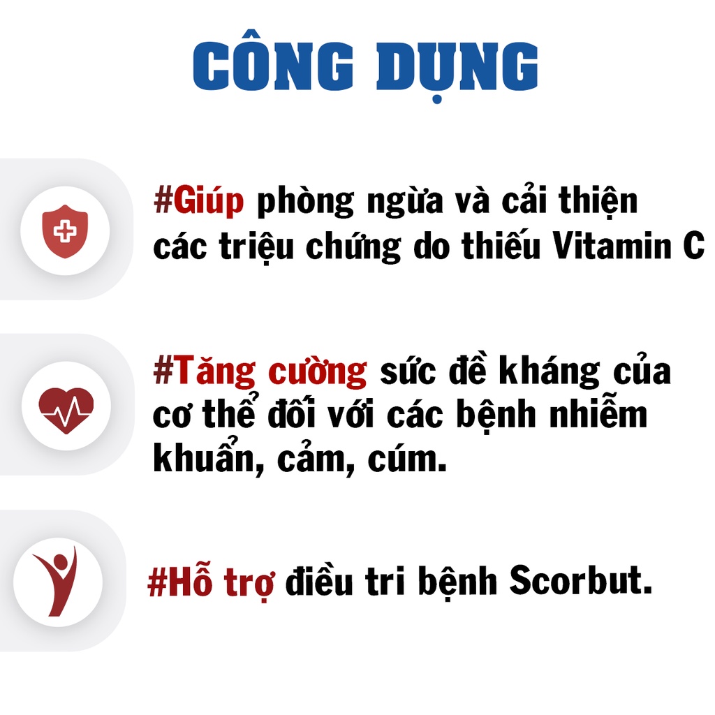 Kẹo ngậm trẻ em Glucose C Hadiphar bổ sung vitamin C, tăng sức đề kháng cho bé