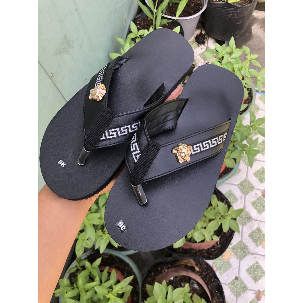 sandal đồng nai dép kẹp nam ( đế đen quai đen phối dù ) size từ 37 nam đến 44 nam