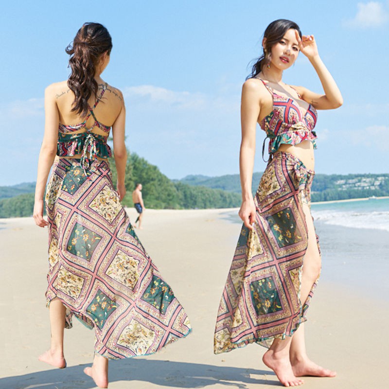 Set Đồ Tắm In Họa Tiết Thời Trang Quyến Rũ Dành Cho Nữ | BigBuy360 - bigbuy360.vn