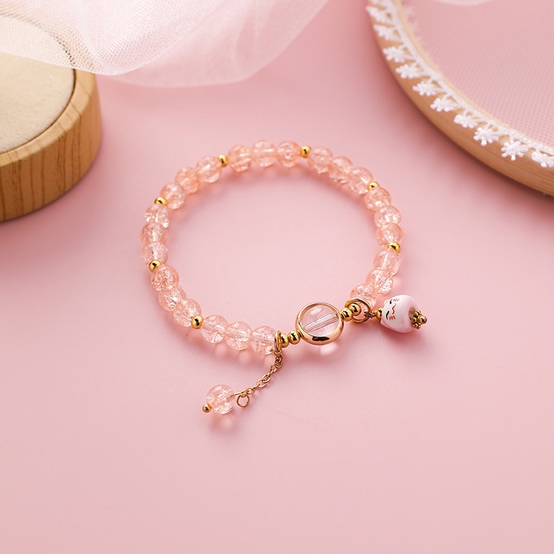 XiaoboACC Vòng Tay Đính Đá Pha Lê Nhiều Màu Sắc Thời Trang | BigBuy360 - bigbuy360.vn