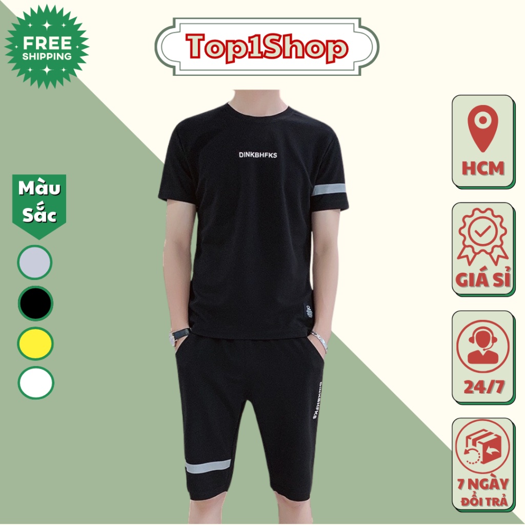 đồ bộ nam DINKBHFKS chất thun cao cấp siêu mát mùa hè đủ size nam nữ