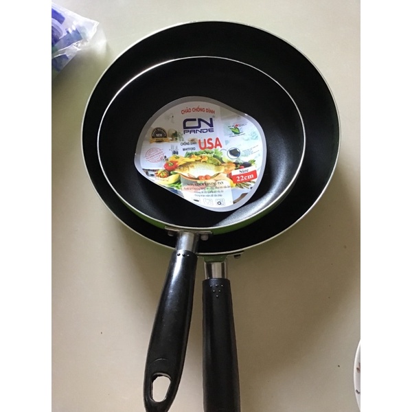 Chảo chống dính 3 lớp hợp kim nhôm, tay cầm cách nhiệt