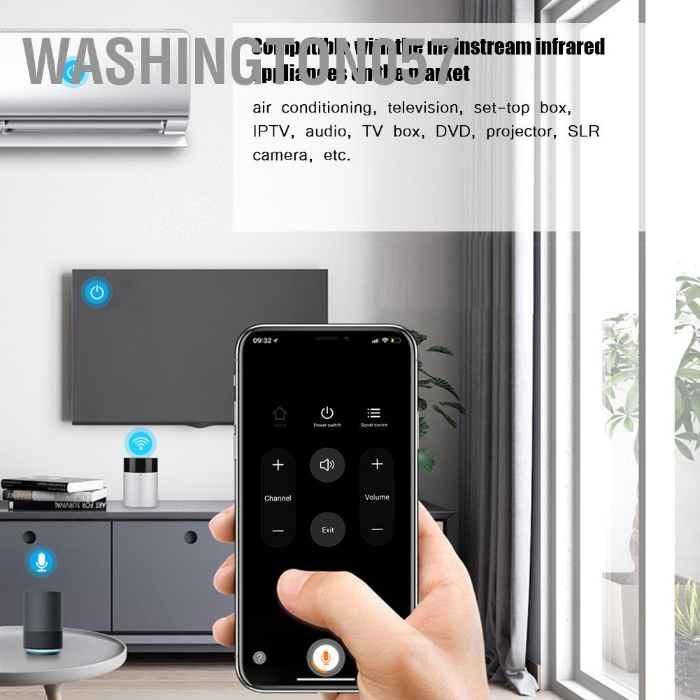Washington057 Bộ điều khiển từ xa thông minh WIFI Thông bằng giọng nói trên điện thoại di động