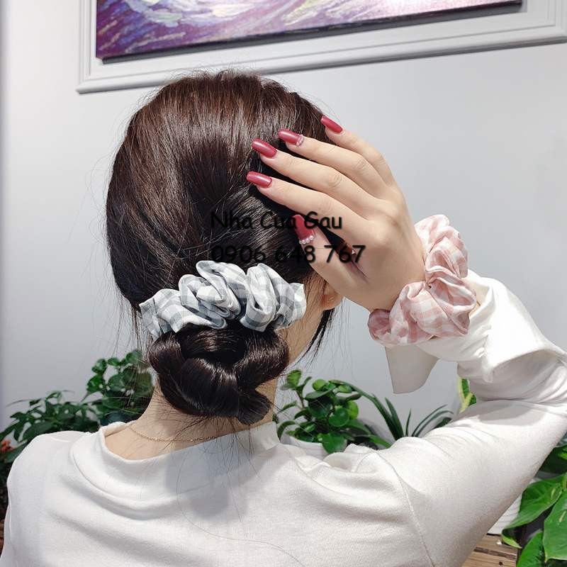 scrunchies caro hàng nhập QC cao cấp