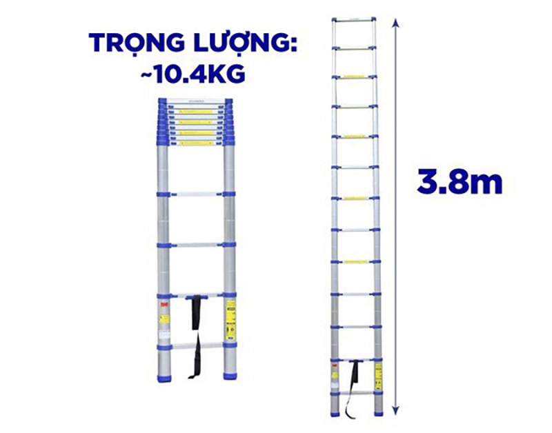 Thang Nhôm Rút Kachi MK237 3.8M