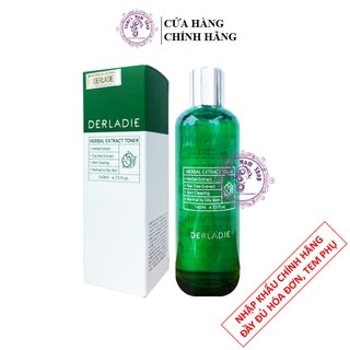 Nước cân bằng tràm trà giảm mụn sau 7 ngày Derladie Herbal Extract Toner 140ml