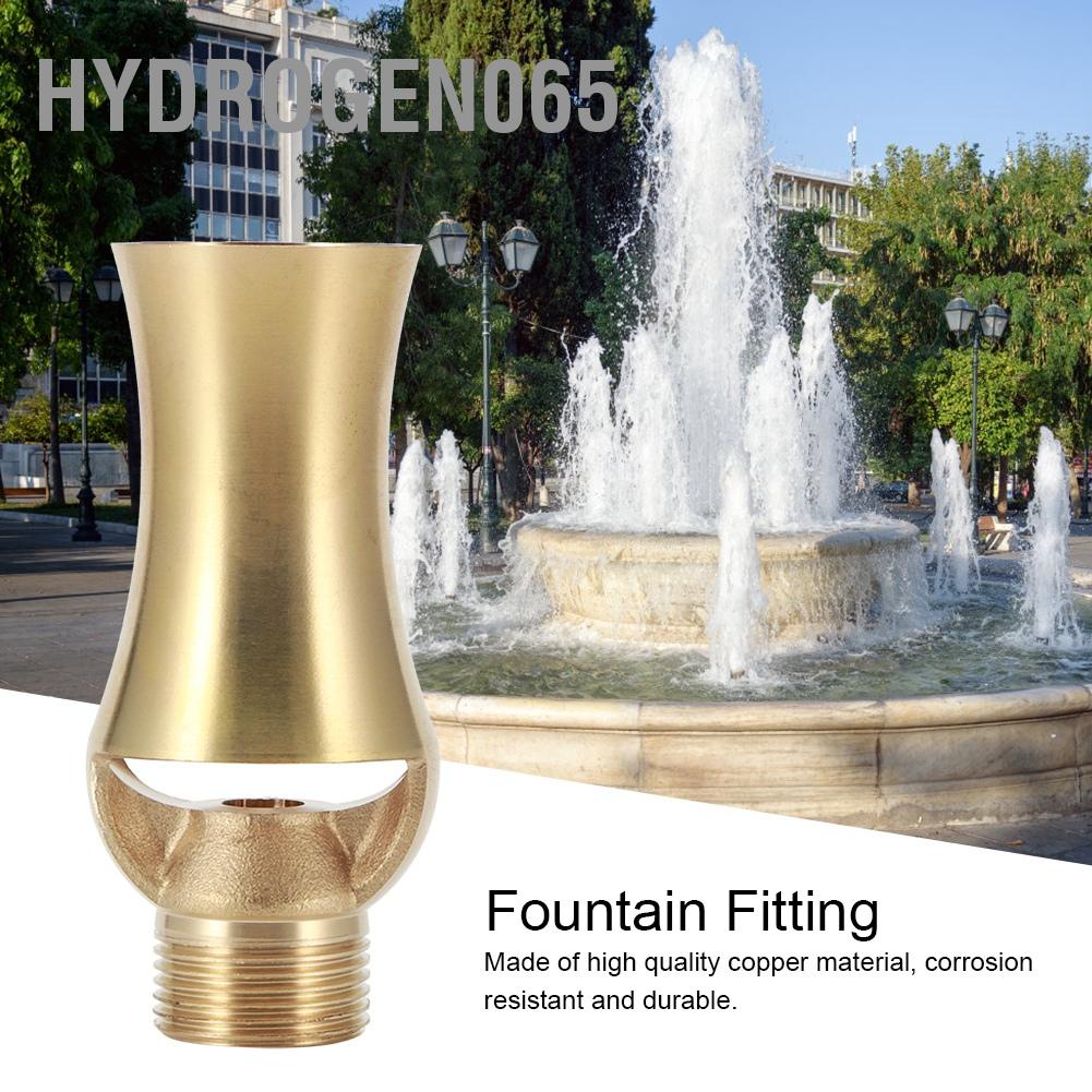 Hydrogen065 G1/2in Female Thread G3/4in Male Fountain Nozzle Sprinklers Landscaping Spray Head for Swimming Pool
