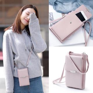 Large cross-body bag with lid used to hold phones for women