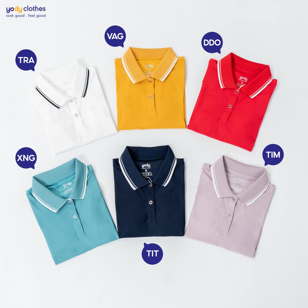 Áo polo nữ Airycool YODY vải mát mẻ nhanh khô thấm hút mùi không nhăn APN5380
