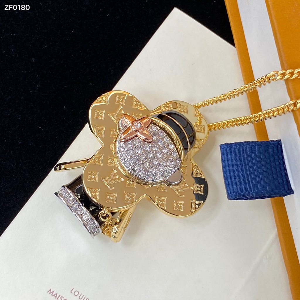 Vòng cổ Mặt Nhân Vật Hoạt Hình Louise V Dành Cho Nam Nữ dây chuyền